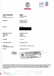 LEFSON - EMC Certification