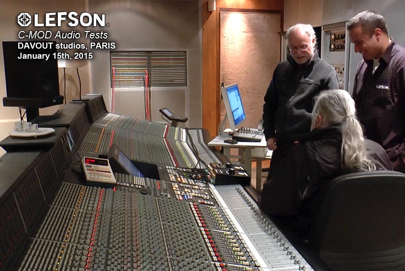 LEFSON - C-MOD - Audio tests in the Davout Studios Picture C-MOD Audio Tests at the DAVOUT Studios